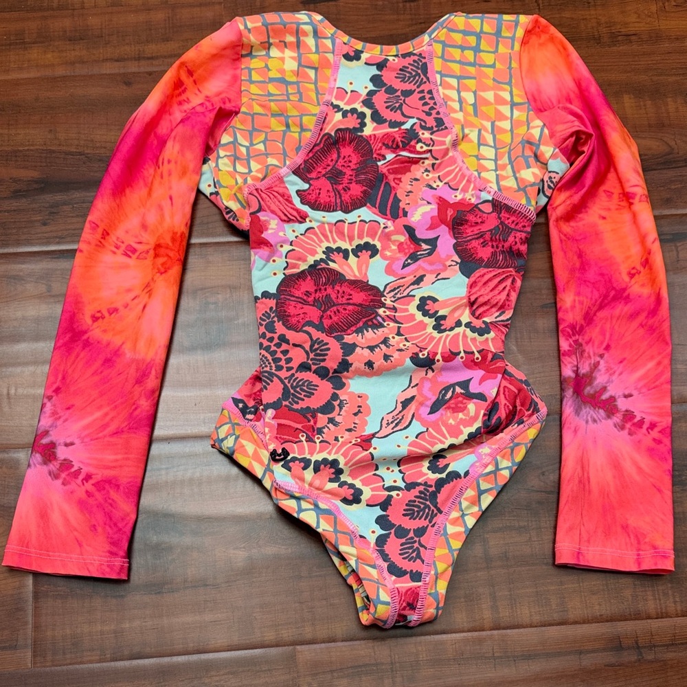 Pink and Orange One Piece- Cute and in good condition!